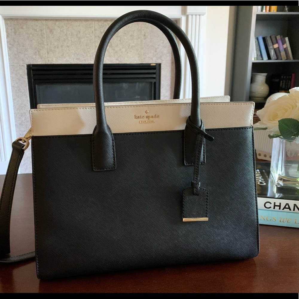 Kate Spade black and white tote